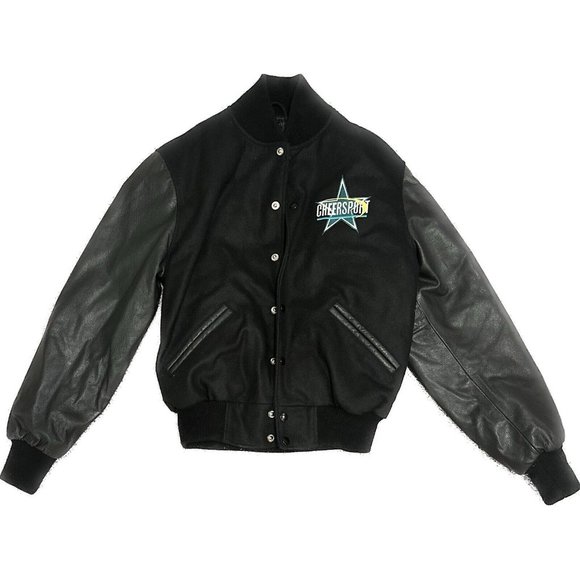 Cheersport Leather and‎ Wool National Champion Lettermen Jacket - Adult Small - Picture 1 of 10
